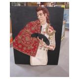 49in. tall 40in wide fiberglass molded>