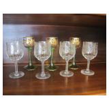 assorted stemware