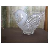 contemporary crystal vase