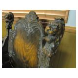 Aesthetic Movement highly carved oak >