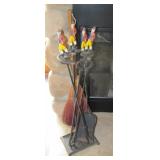 Hessian Soldier fireplace poker set>
