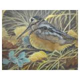 Woodcock, 21w x 16t including frame>