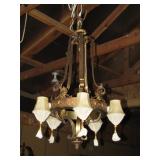 Art Deco chandelier with >> 