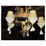 cloth shades, close up view