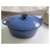 Le Creuset enamaled cast iron >