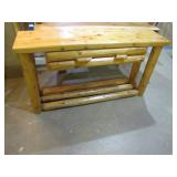 CC Designs log sofa table>