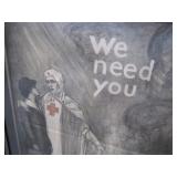 on linen, by Albert Sterner >