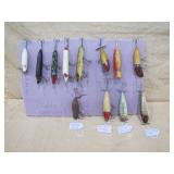 wooden Heddon lures