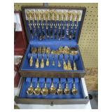 Gold plated Rogers flatware>