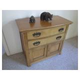 oak commode