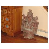 Native American pottery floor vase>>