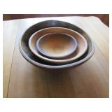 vintage wooden bowls