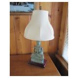 vintage ceramic Buddha lamp