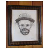 original Emmett Kelly portrait by >