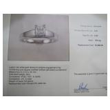 Ladys diamond solitaire 0.42k wg