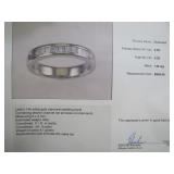 matching pricess cut diamond wedding band