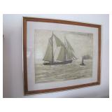 Benard Buffet pencel etching>