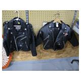 childs leather coats