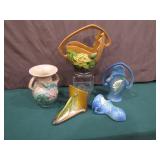 group pic of Roseville pottery