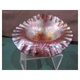 Ruby Red Fenton Holly carnival glass>