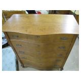 oak highboy chest>