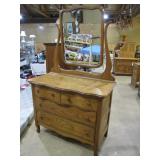oak 2 over 2 dresser with >