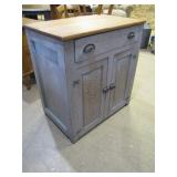 pine top painted commode>