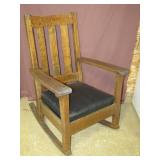 Limbert mission oak rocking chair>