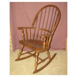 oak Windsor style rocking chair>