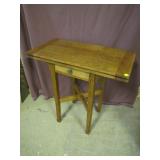 mission oak flip top game table>