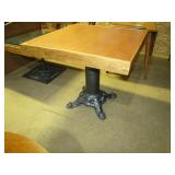 iron base tavern table>