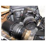 Minolta 35mm camera and lenses