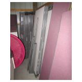 walls, desks and cabinets