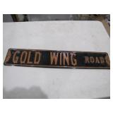 Gold Wing street sign