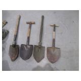 WWI and WWII trench shovels>