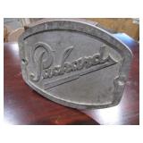7in tall by 9in wide cast Packard name plate