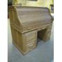 large oak tall S rolltop desk>