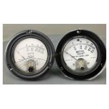 (2) BIRD Wattmeter panel meters