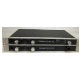 Two Crown D-75 Power Amplifiers