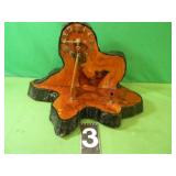 Wooden Clock Battery Operated 11" Tall