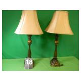 2 Lamps - Works -29" Tall