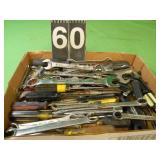 Flat Of Wrenches & Screwdrivers