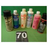 Box With Assorted Cleaners & Tar Remover