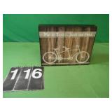 Wooden Picture 8" X 10" Bike
