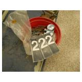 Bucket Of Nails With Trolley Roller