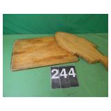 2 Wooden Cutting Boards
