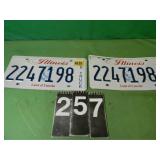Set Of Illinois Truck Plates 2018