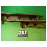 2 Wooden Shelves 36" & 27 1/2"