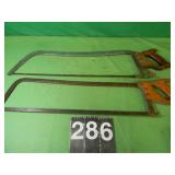 Sanitary Saw Co. Meat Saw 18" & Keystone Saw 23"