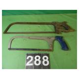 Craftsman Hacksaw 12" & Badger State Meat Saw 17"